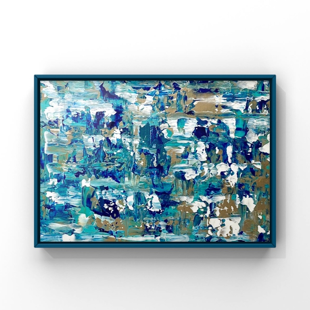 ORIGINAL Textured Abstract Acrylic Art on 8” x 10” Canvas Panel Not Framed - Picture 14 of 14